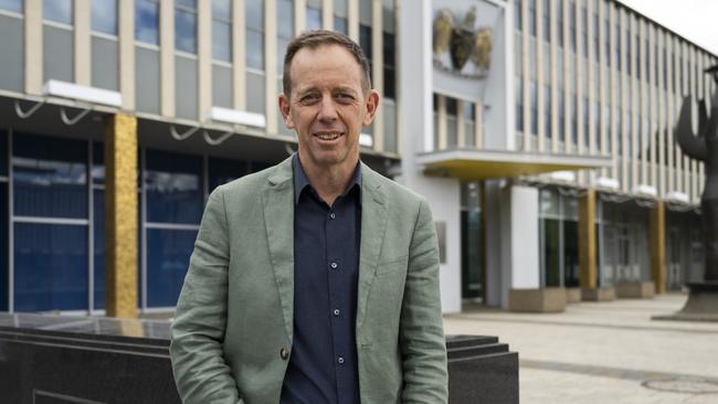 ACT Greens leader Shane Rattenbury outside the ACT Legislative Assembly in Canberra. Picture: NCA NewsWire / Martin Ollman