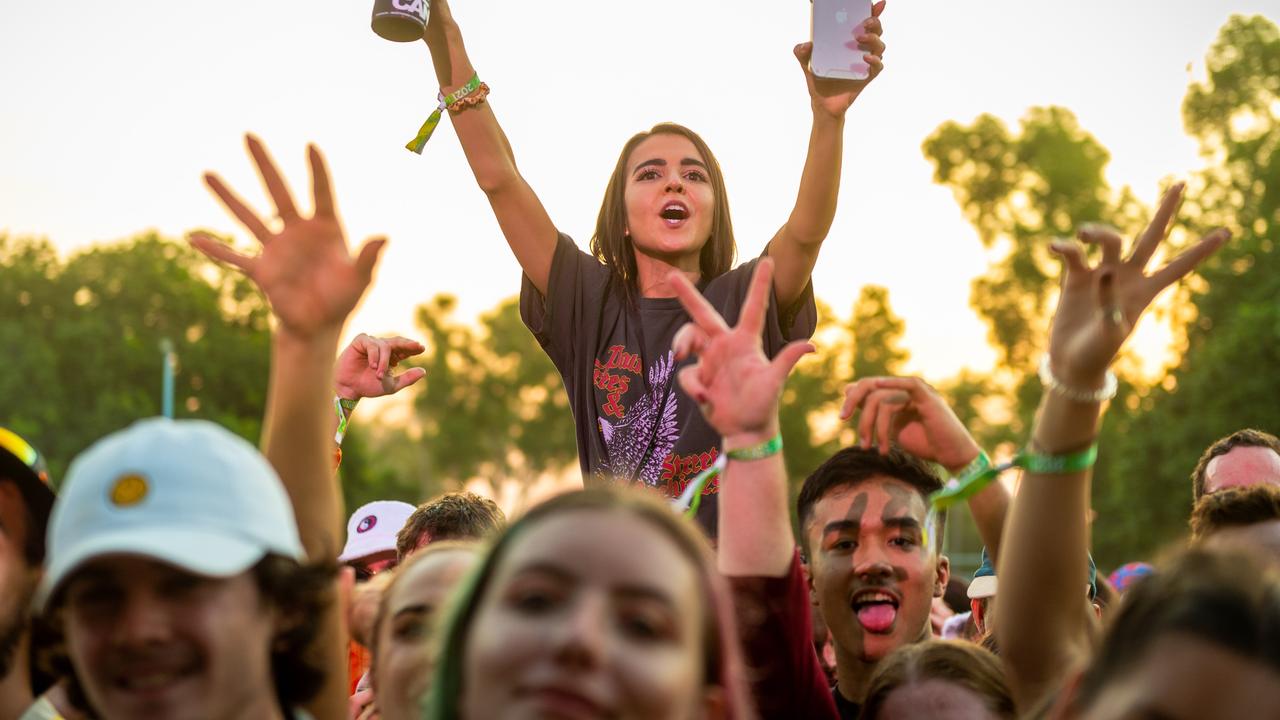 Missy Higgins fans at BASSINTHEGRASS 2021. Picture: Che Chorley