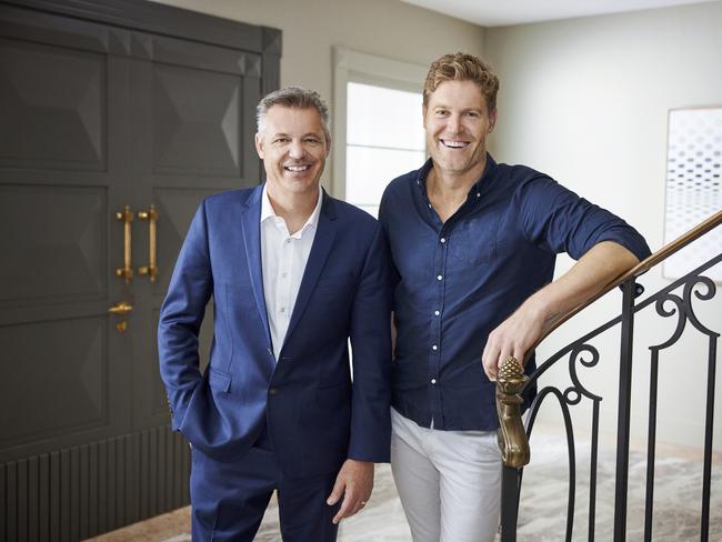 Seven West Media MD and CEO James Warburton with Dr Chris Brown. Picture: Supplied