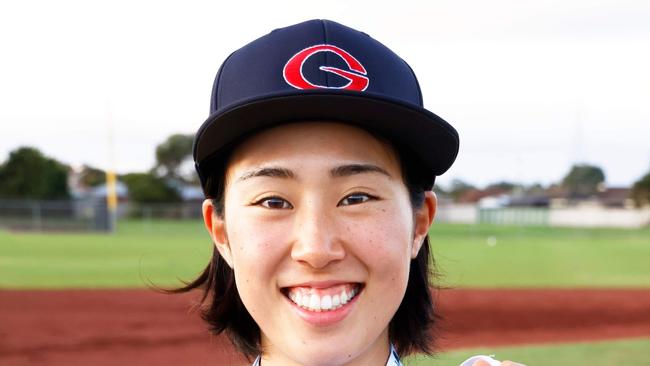 Kira Kuwamoto was a senior state winter championship MVP. Picture: Geelong Baseball Association.