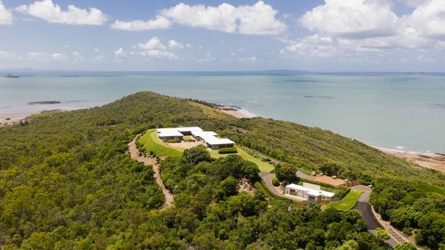 The property sits on more than 58 hectares of oceanfront freehold land with views from the Great Barrier Reef to the Capricorn Coast hinterland. Picture: Contributed