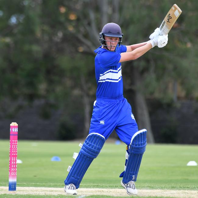 Nudgee College Charlie Henderson GPS First XI cricket between Brisbane State High School and Nudgee College Saturday February 1, 2025. Picture, John Gass