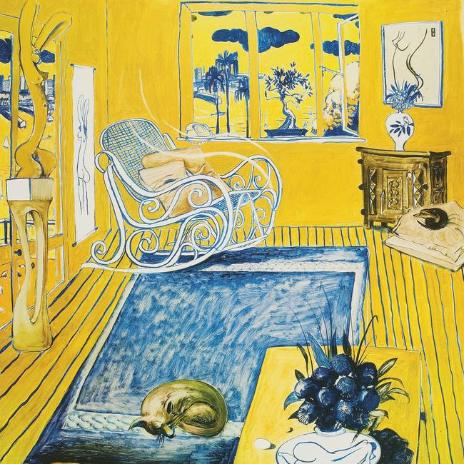 The Cat, 1980, offset lithograph, Brett Whiteley