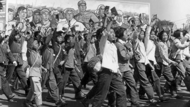 China’s 1966 cultural revolution in full swing. Picture: AFP