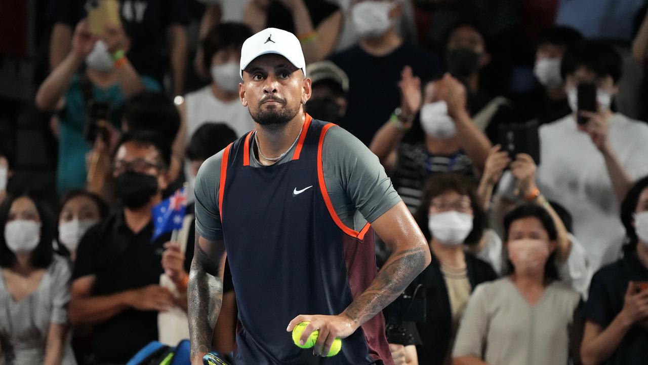 Kyrgios has found himself in the headlines in recent weeks for a range of issues. Picture: Getty