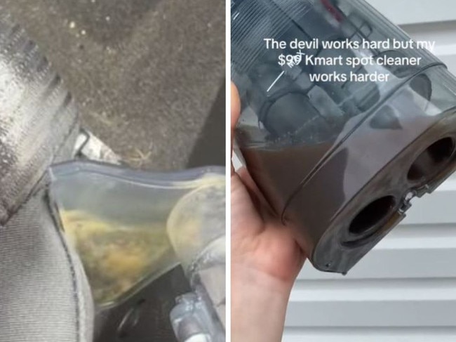 A woman has boasted about Kmart's $99 spot cleaner. Picture: TikTok/@taylabrett
