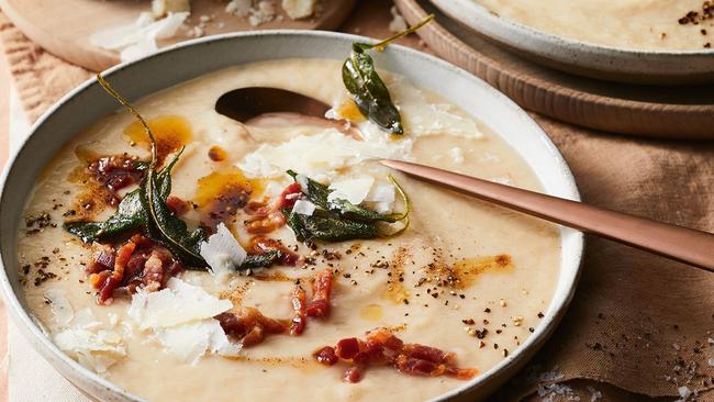 Cauliflower soup is a winner.