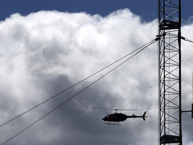 Wind monitoring station for the proposed wind farm at Robbins Island. PICTURE CHRIS KIDD