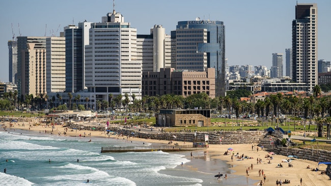 The skyline and beach from the Jaffa area in Tel Aviv, Israel. The Jewish diaspora transformed Israel into a mighty economic and military Western oasis in the Middle East within the space of a generation.Picture: Leon Neal/Getty Images