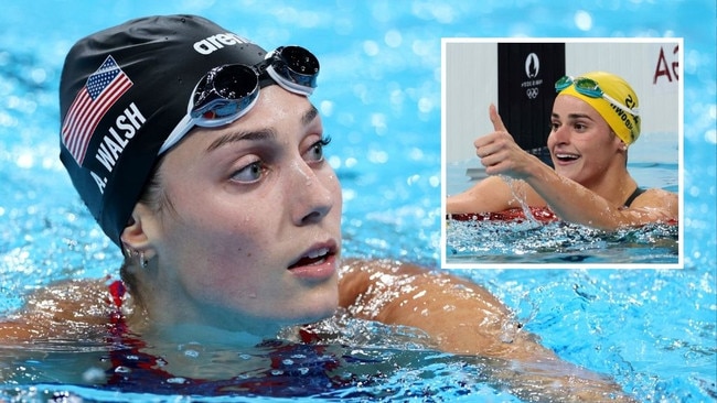 Alex Walsh was disqualified in the 200m medley. Pictures: Getty