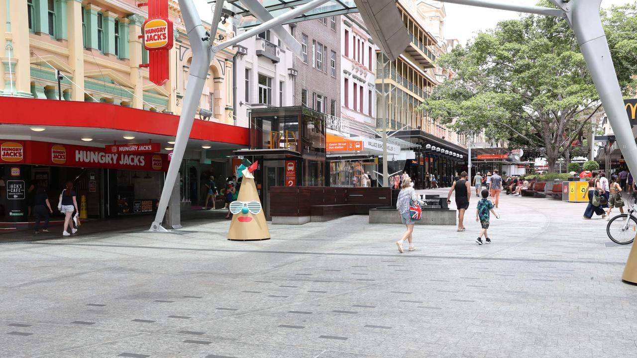 Quiet CBD streets as businesses continue to feel the pinch of Covid’s impact. Picture: Liam Kidston