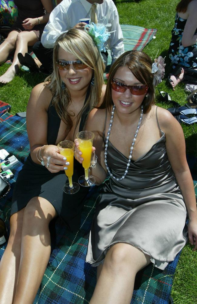 Tania Piccolo and Diana Kostovski at Derby Day 2004.