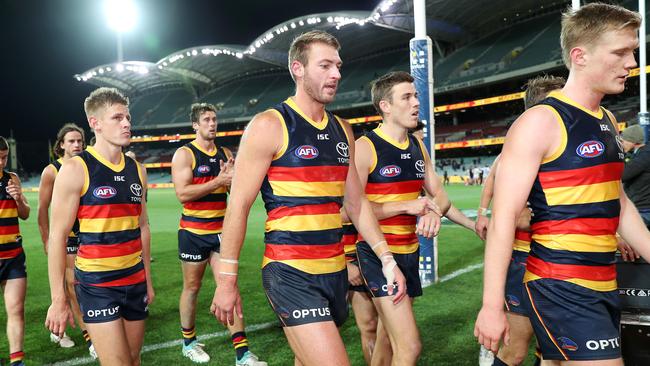 Daniel Talia is a key to helping Adelaide’s young defenders develop. Picture: Sarah Reed