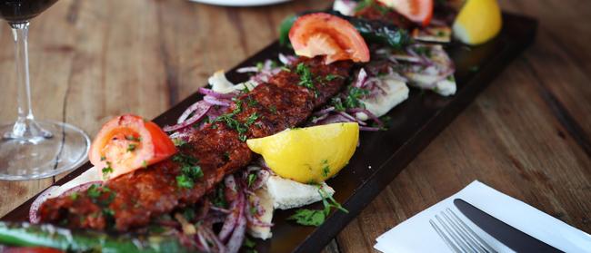 Sword play: the signature Adana that’s served up to a metre long is a big-table showstopper.