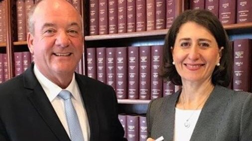 Copy picture of Gladys Berejiklian with Daryl Maguire