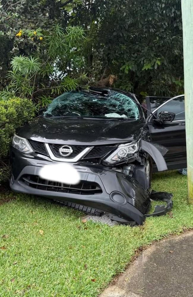 A driver was taken to hospital after a car crash in Buderim yesterday, May 15.