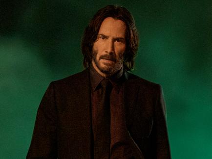 Keanu Reeves in a scene from John Wick Chapter 4.