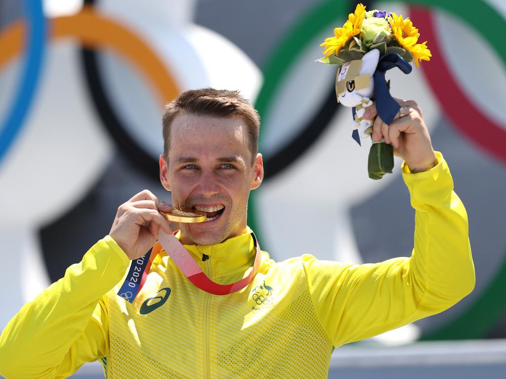 Logan Martin won gold in the BMX Freestyle. Picture: Getty Images