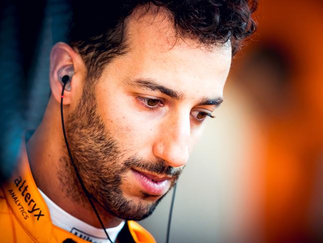 Daniel Ricciardo’s future at McLaren and in F1 may hinge on upcoming races after a torrid run and dissatisfaction from his team. Picture: Steve Wobser/Getty Images