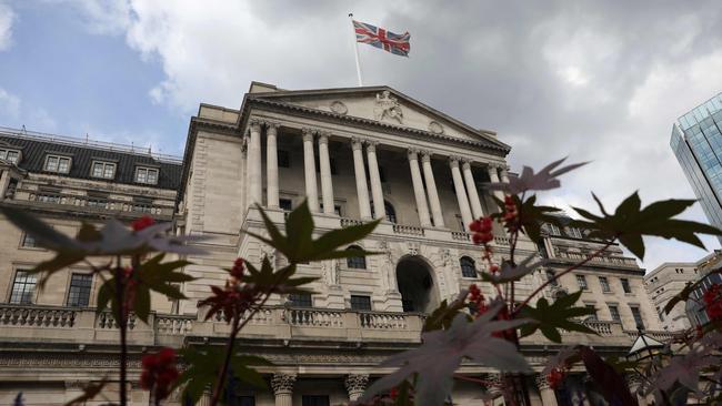 The Bank of England in the City of London. Picture: AFP.