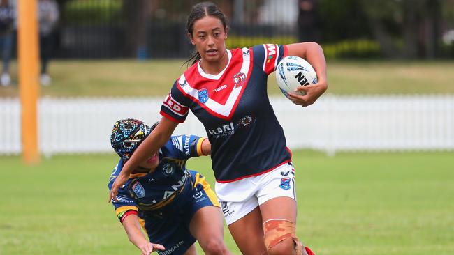 The Roosters scored a round-one win against the Eels in the Tarsha Gale Cup. Picture: Jeremy Ng