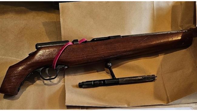 One of the firearms seized in the raids. Picture: SA Police