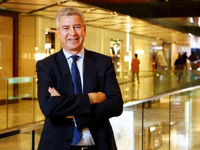 21/08/2018: The owner of Westfield shopping centres in Australia, Scentre Group, have reported a net profit of $1.46 billion. CEO, Peter Allen, at the Westfield shopping centre in Sydney on Tuesday. Hollie Adams/The Australian