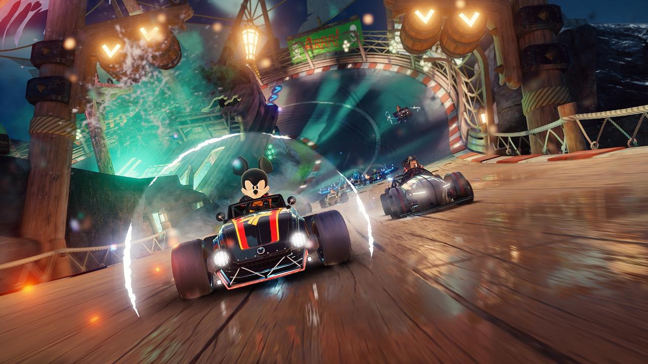 Disney Speedstorm features characters, tracks, and vehicles inspired by Disney and Pixar franchises. Picture: Gameloft