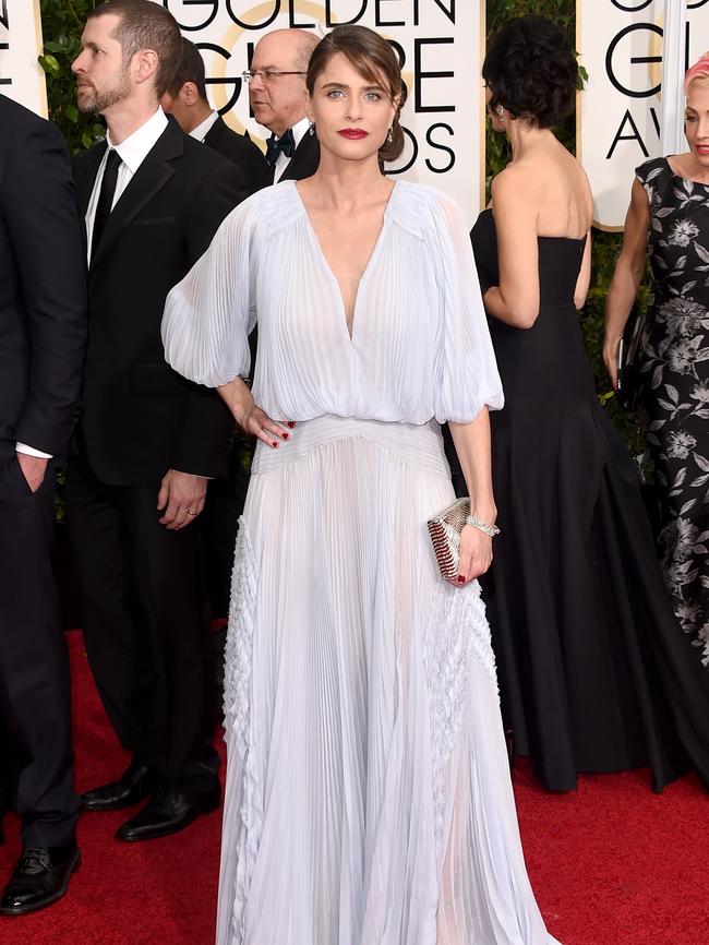 Amanda Peet attends the 72nd Annual Golden Globe Awards.