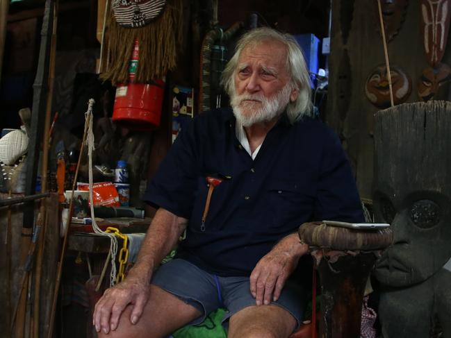 Forty-nine years ago croc hunter moved to Green Island to start the the Marineland Melanesia crocodile park. He celebrated his 90th birthday on the island on Friday. Picture: PETER CARRUTHERS