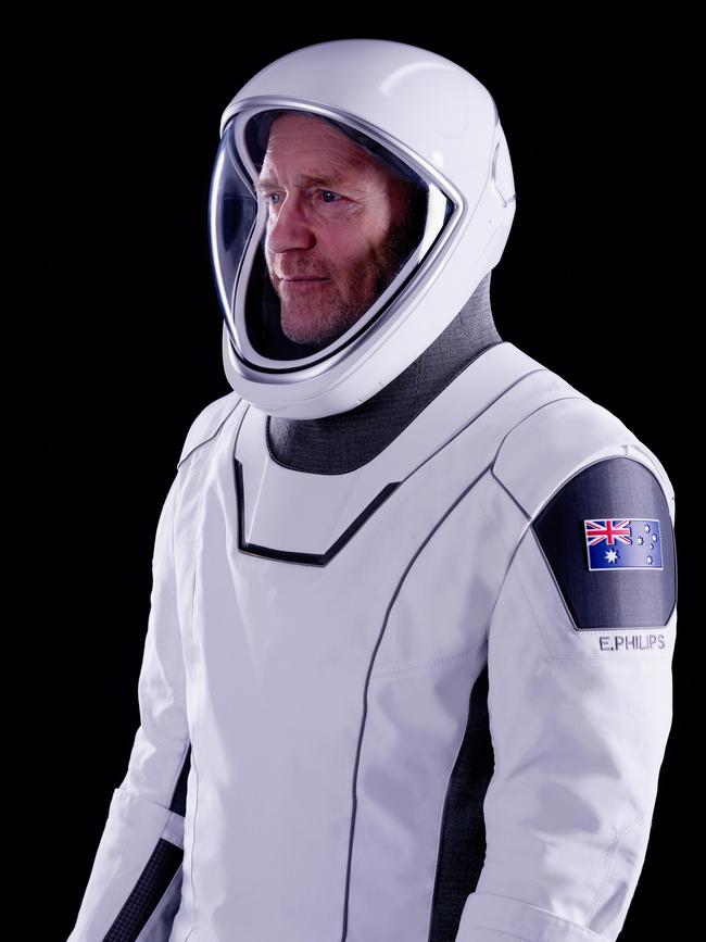 Eric Philips will be the first astronaut to fly into orbit under the Australian flag. Picture: supplied