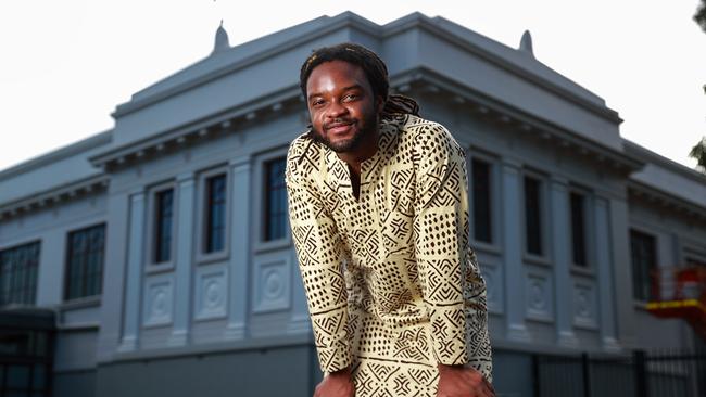 Four-time ARIA winner Genesis Owusu, at the Hordern Pavilion. Picture: Justin Lloyd.