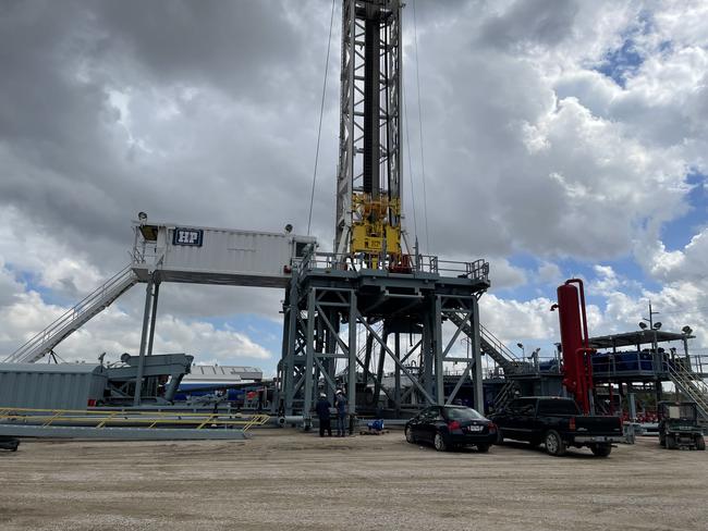 This is what the Helmerich & Payne’s Flex 3 Rig will look like once assembled.