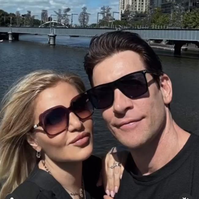 Orfeh visited Karl in Melbourne in February during his run in Groundhog Day. Picture: Instagram