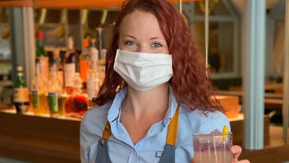 Kimberly Cunningham, a bartender at Local Jones in the Halcyon Hotel in Denver, shows a ‘smize’. Picture: Wall Street Journal