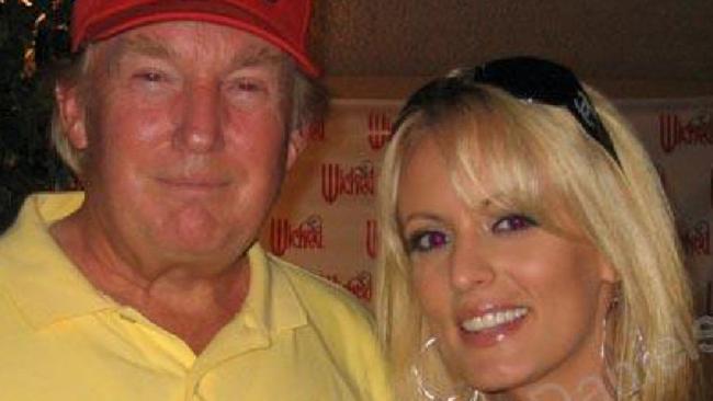 Donald Trump with Stephanie Clifford, whose stage name is Stormy Daniels, in a 2006 photo uploaded to her Myspace.com account.