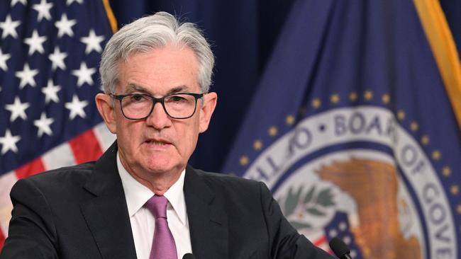 US Federal Reserve Board chairman Jerome Powell. Picture: AFP