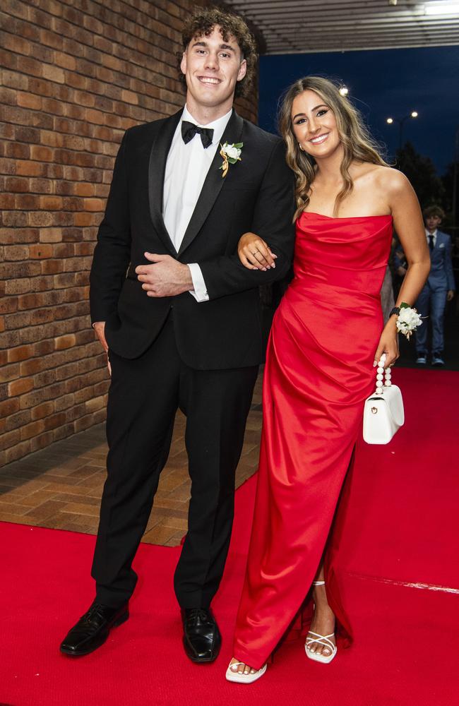 Chace Oates and Abbie Lane at Toowoomba Grammar School formal at Rumours International, Wednesday, November 15, 2023. Picture: Kevin Farmer