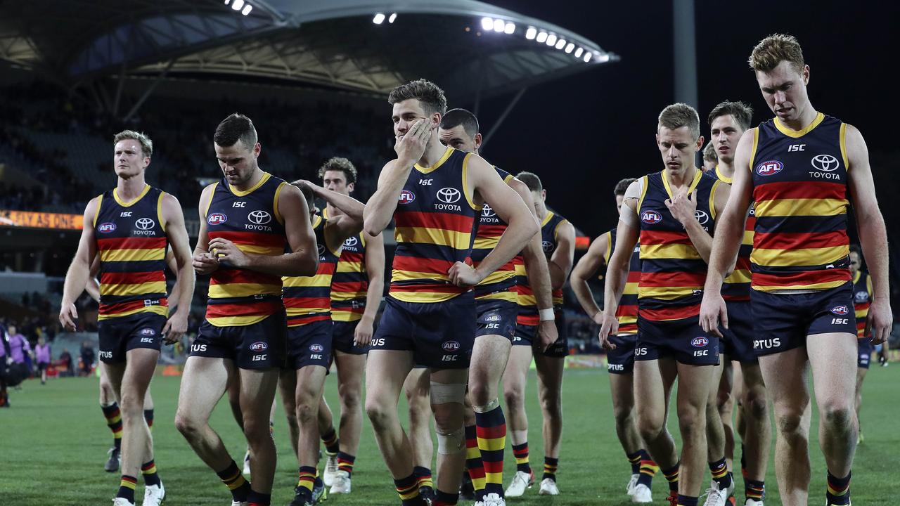 Paul Roos has found a concerning statistic that could derail Adelaide’s season. Photo: Sarah Reed