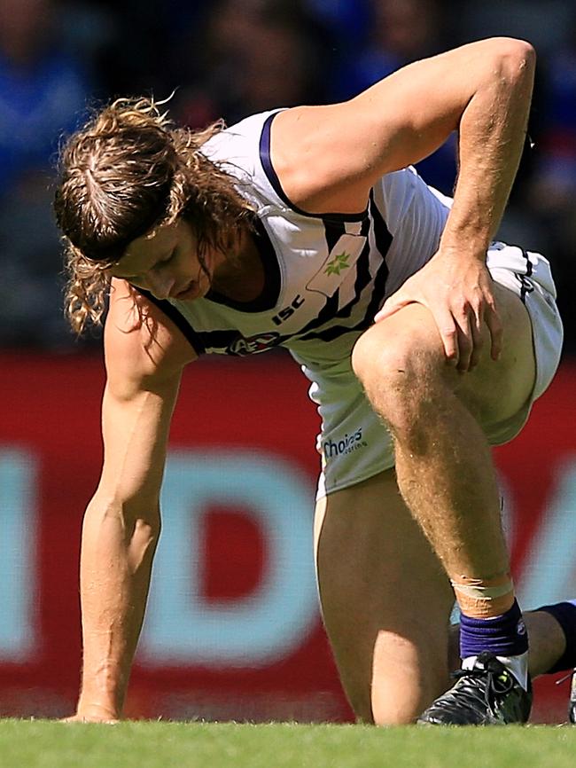 Dockers gun Nat Fyfe had an off day.