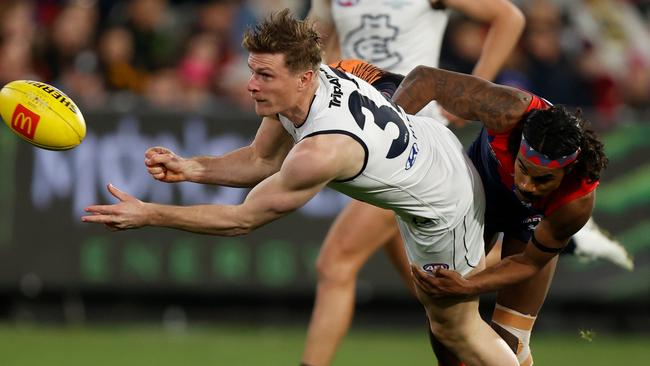 Jack Newnes has been delisted by the Blues. Picture: Michael Willson/AFL Photos