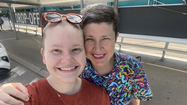 Mount Isa woman Janelle Stuart-Russell (right) with her daughter Louise (left)