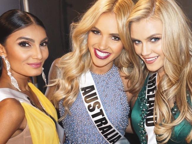 Adelaide's Olivia Rogers in Las Vegas at the Miss UniverseInternational final. Pics: Instagram