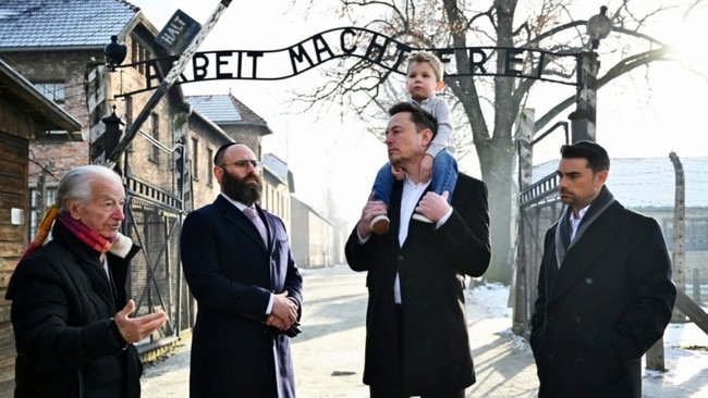 Visiting Auschwitz in 2024. Picture: Reuters