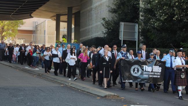 Last year’s The March against Violence on Wednesday down Castle St.