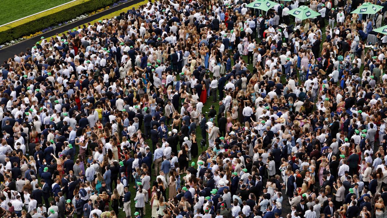 Part of the sellout crowd for The Everest at Royal Randwick last year. Picture: Sam Ruttyn