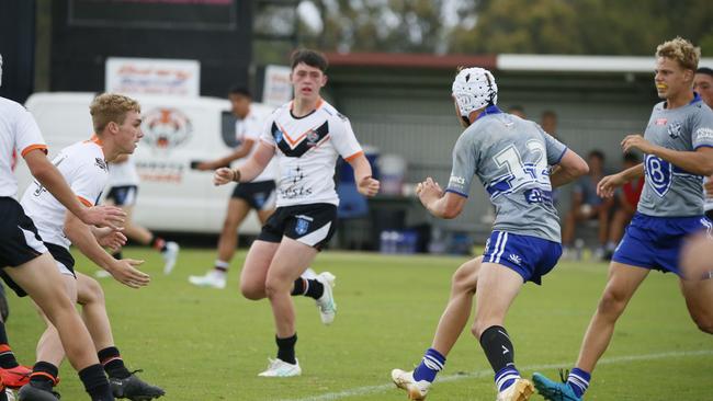 Rory Clarke in action for the North Coast Bulldogs against the Macarthur Wests Tigers during round two of the Andrew Johns Cup at Kirkham Oval, Camden, 10 February 2024. Picture: Warren Gannon Photography