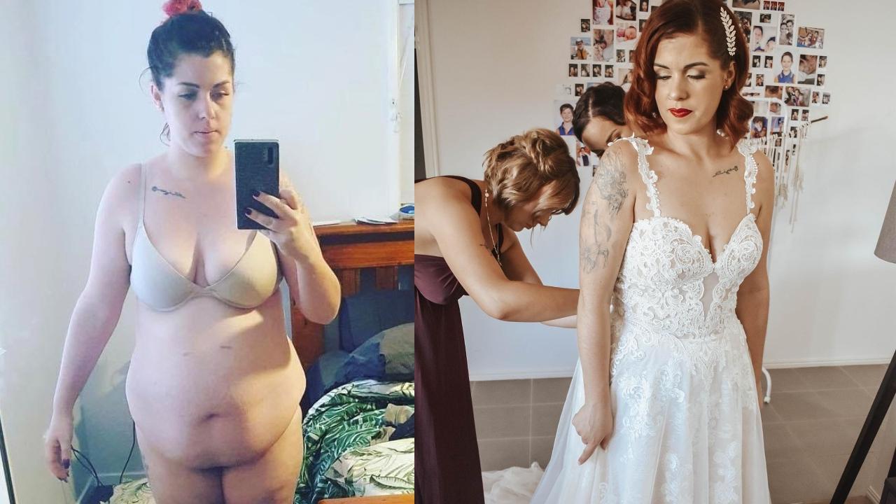 MIGHTY MUM: Mother of two, Jemma Preston's incredible body transformation saw her lose a total of 48 kilograms leading up to her wedding in April this year. Here's how she did it and her advice to others on their weight loss journey. Pictures: Contributed