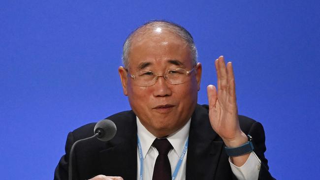 China's climate tsar Xie Zhenhua at COP26 in Glasgow on Wednesday. Picture: AFP