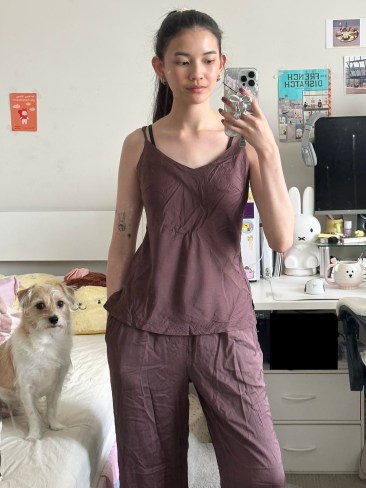 Boody Vegan Silk Pyjamas. Picture: news.com.au checkout/Harriet Amurao